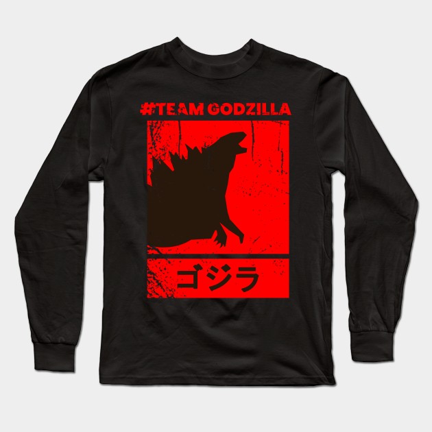 Godzilla vs Kong - Team Godzilla Long Sleeve T-Shirt by AlfinStudio